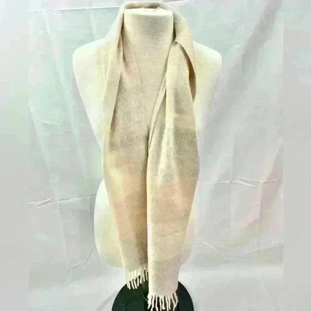NWT Phenix 100% Cashmere Scarf Soft Pastel Colors